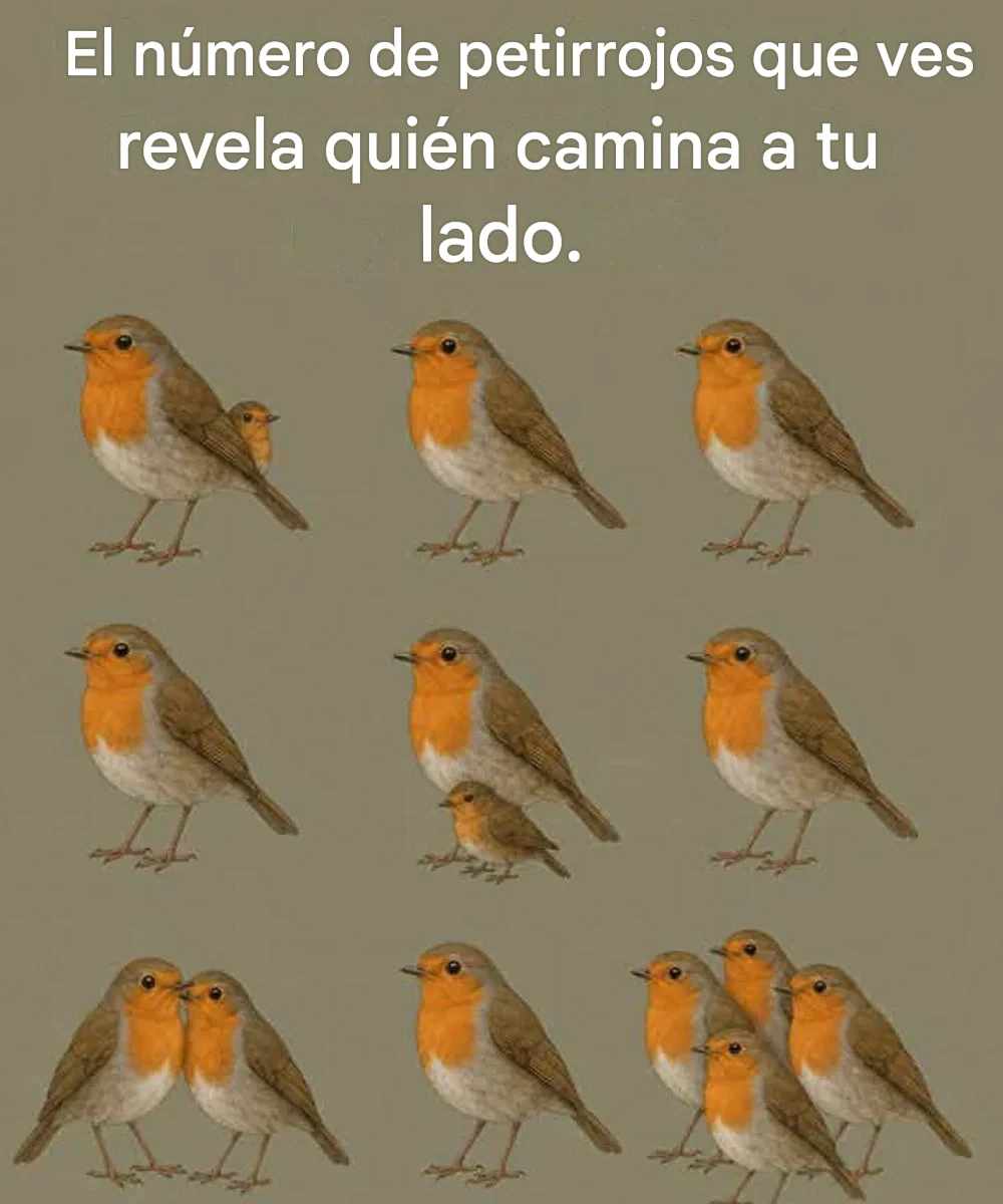 El número de petirrojos que ves revela quién camina a tu lado.