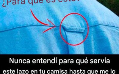 ¿Por qué las camisas abotonadas tienen trabillas en la espalda?