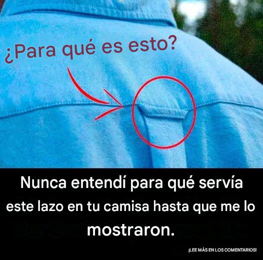 ¿Por qué las camisas abotonadas tienen trabillas en la espalda?