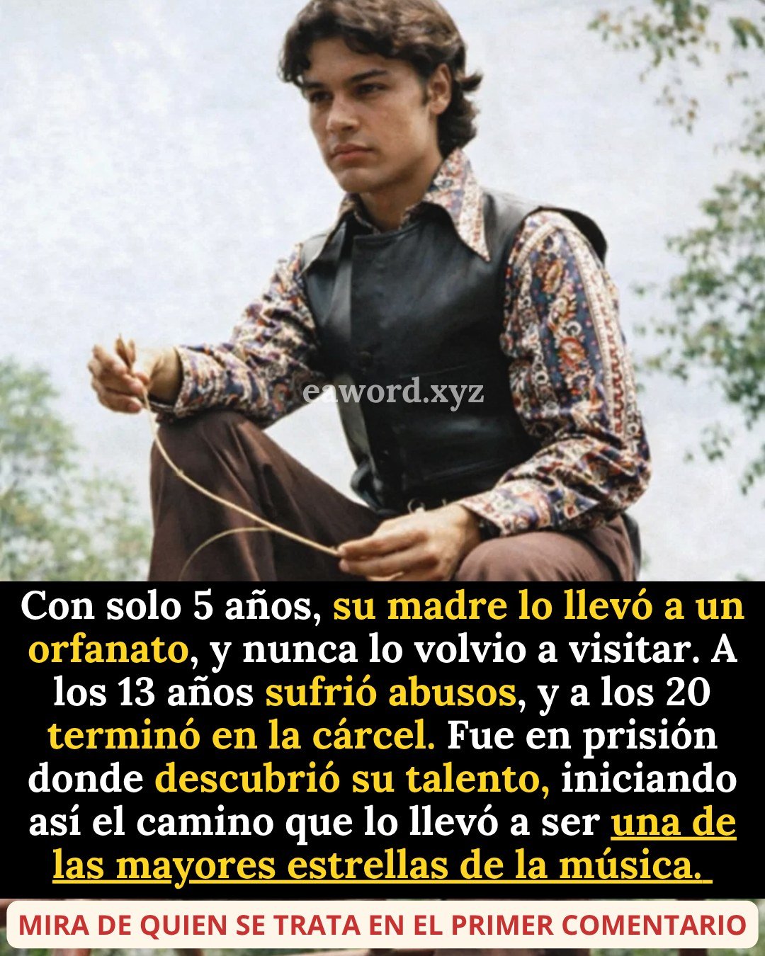 Todos hemos cantado sus canciones a todo pulmón sin conocer su triste historia, mira los comentarios…