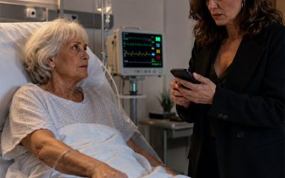 Mi hija tomó mi celular en el hospital: “mamá, voy a transferir tus 200 mil, usted no pasa de hoy.” Ella salió riendo. Yo acababa de cambiar la clave y llamé a mi gerente para bloquear la cuenta… Cuando el depósito falló…