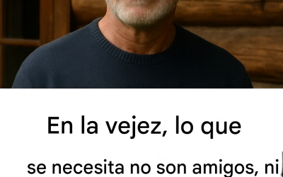 En la vejez, uno no necesita amigos, ni hijos, ni esposo o esposa, sino estas cuatro cosas: