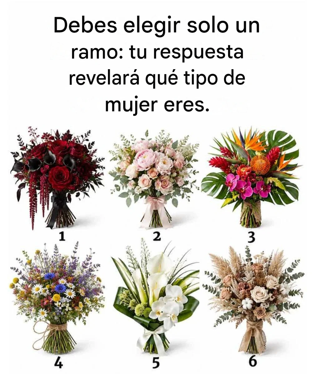 Debes elegir solo un ramo: tu respuesta revelará qué tipo de mujer eres.