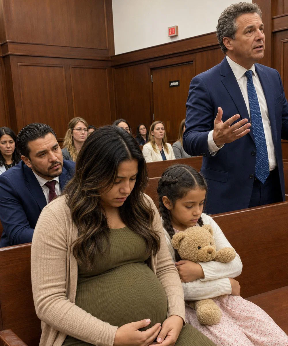Una mujer embarazada le pidió el divorcio al juez y le entregó todo a su marido mientras su amante se reía; pero la sala del tribunal quedó en silencio cuando el juez hizo entrar a una niña pequeña que reveló lo que su padre y la “mujer malvada” habían hecho.