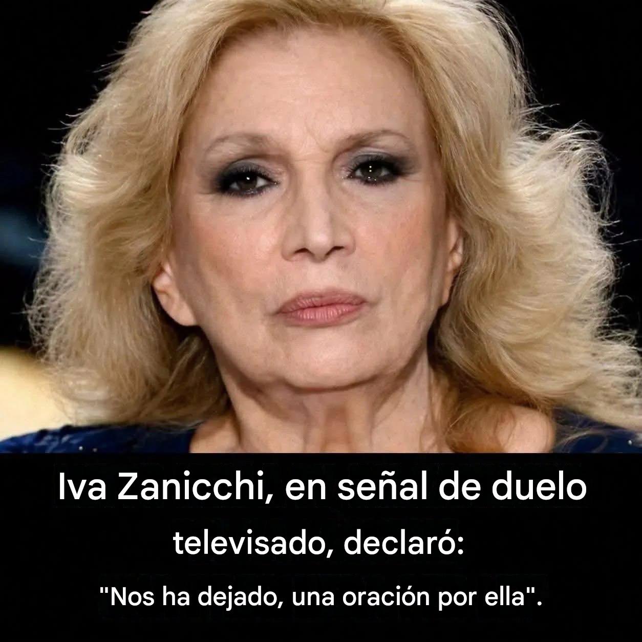 Iva Zanicchi, en duelo televisado, declaró: “Nos ha dejado, una oración por ella” (1/2).