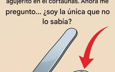¿Para qué sirve el pequeño agujero redondo de tu cortaúñas?