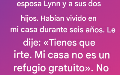 Mi hijo falleció hace 4 meses, dejando atrás a su esposa Lynn y a sus dos hijos.