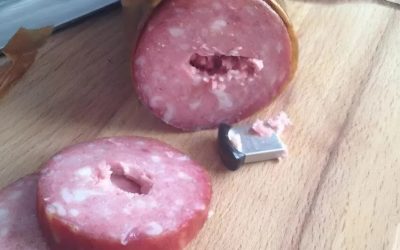 Ayer compré una salchicha normal en la tienda; nada especial, solo quería hacer unos sándwiches…