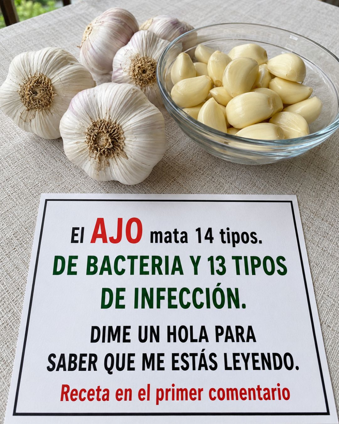 Ajo: el antibiótico natural que combate las infecciones. Para seguir recibiendo mis recetas, solo necesitas decir una cosa… ¡Gracias!…Ver mas