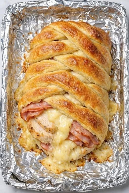 Receta fácil de croissant Cordon Bleu