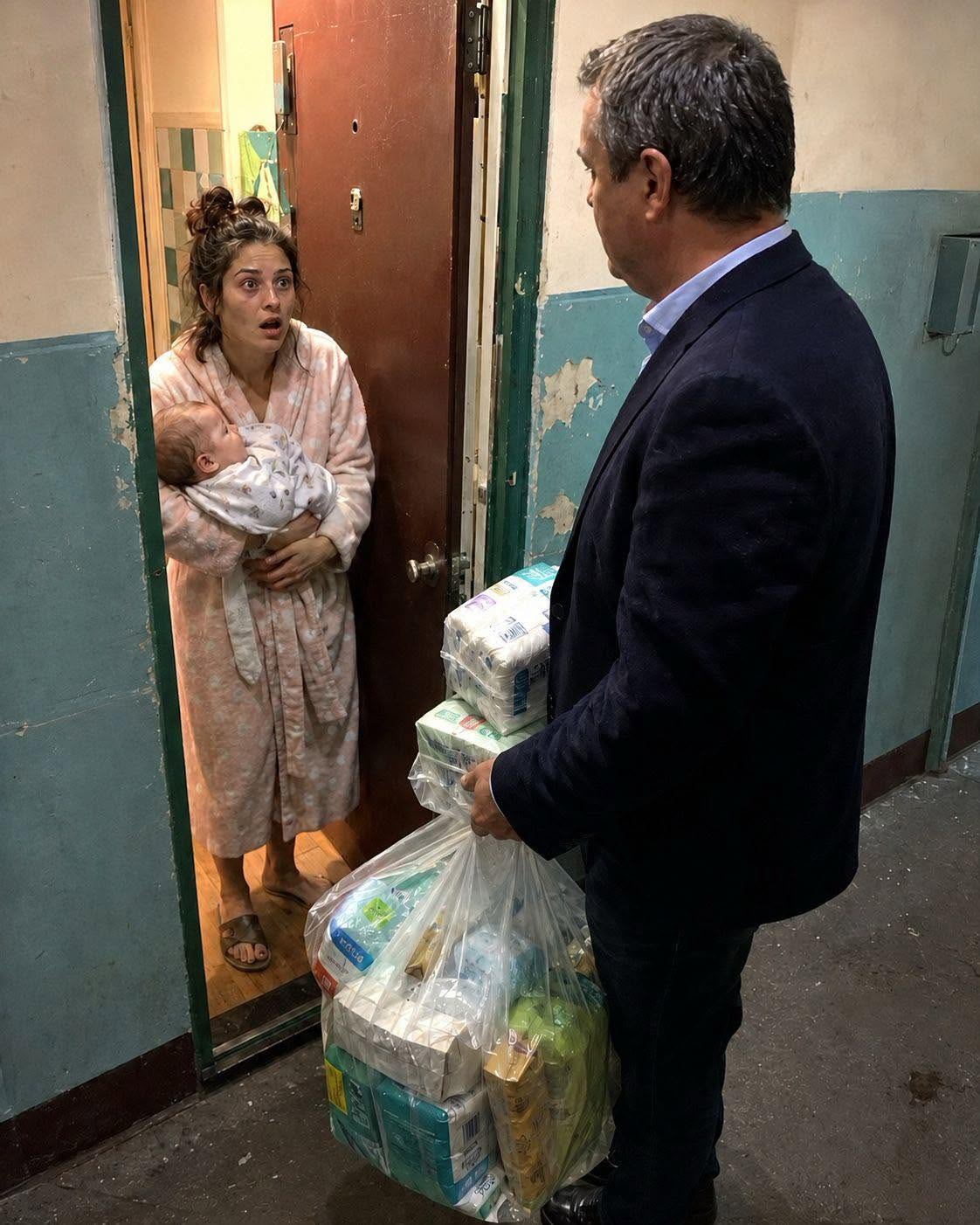 Accidentalmente le envió un mensaje de texto a un multimillonario pidiéndole 50 dólares para leche de fórmula para bebés. Horas después, él apareció en su puerta.
