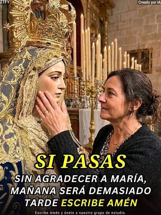 María escucha tu amén y cuida tu alma hoy