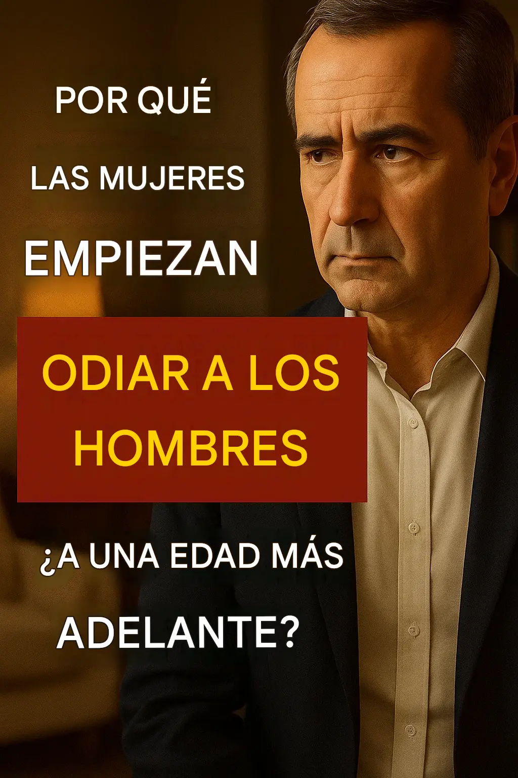 ¿Por qué las mujeres empiezan a odiar a los hombres a una edad más avanzada?