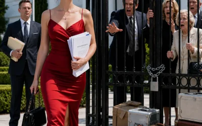 Minutos después del divorcio, la madre de mi ex llegó con camiones de mudanza y dijo: “Abran la puerta, esta casa ahora es nuestra”. Pero la mansión vacía, la puerta cerrada con llave y mi abogado le borraron la sonrisa de la cara.