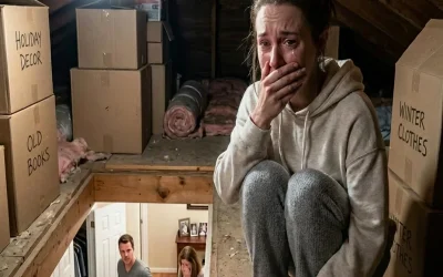 Mi hermana me llamó a medianoche y me susurró: «Apaga todas las luces. Sube al ático. No le digas nada a tu marido». Pensé que se estaba volviendo loca, hasta que miré a través de las tablas del suelo… Mi hermana me llamó a las 12:08 a. m. Casi no contesté. Mi marido, Caleb Morrison, dormía a mi lado en nuestra casa a las afueras de Arlington, Virginia. La lluvia golpeaba las ventanas del dormitorio y el monitor de bebé de mi mesita de noche emitía una luz verde desde la habitación vacía de nuestro hijo. Noah estaba de visita con los padres de Caleb ese fin de semana, y esa era la única razón por la que había podido dormir. Cuando vi el nombre de mi hermana, me incorporé. Mara. Mara trabajaba para el FBI. Nunca llamaba tarde a menos que alguien hubiera muerto o estuviera a punto de morir. Contesté en un susurro: «¿Mara?». Su voz era tensa. «Escucha con atención. Apaga todo. El teléfono, las luces, todo. Sube al ático, cierra la puerta con llave y no le digas nada a Caleb». Se me heló la piel. —¿Qué?  —Ahora, Elise. Miré a mi marido. Estaba tumbado de espaldas a mí, respirando con calma.  —Me estás asustando —susurré. La voz de Mara se quebró en un grito—. ¡Hazlo ya!  Me moví antes de entender por qué. Me levanté de la cama, cogí el cargador del móvil sin pensarlo y me escabullí al pasillo. Detrás de mí, Caleb se removió.  —¿Elise? —murmuró.  Me quedé paralizada.  —Voy a buscar agua —dije.  No respondió. Apagué la luz del pasillo, luego la de la cocina, y después la lámpara del salón que Caleb siempre dejaba encendida. Me temblaban tanto las manos que casi se me cae el móvil. Mara seguía al otro lado de la línea, en silencio salvo por su respiración.  En las escaleras del ático, susurró: —No cuelgues.  Subí despacio, cada escalón de madera crujiendo bajo mis pies descalzos. El ático olía a polvo, a aislamiento y a cajas viejas de Navidad. Cerré la puerta tras de mí y coloqué el pestillo en su sitio.  —Cierrala con llave —dijo Mara.  —Ya lo hice.  —Aléjate de la ventana.  Entonces se cortó la llamada.  Durante un minuto terrible, no pasó nada.  Entonces oí la voz de Caleb abajo. Ya no tenía sueño. Estaba tranquilo.  —Las luces están apagadas —dijo.  Otro hombre respondió desde dentro de mi casa.  —Entonces ella lo sabe.  Me llevé la mano a la boca.  A través de una estrecha rendija entre las tablas del suelo del ático, pude ver parte del pasillo de abajo. Caleb estaba allí de pie, en chándal, con mi portátil bajo el brazo.  A su lado había un desconocido con un impermeable negro.  El desconocido le entregó a Caleb un pequeño maletín.  Caleb lo abrió y dentro había tres pasaportes.  Uno tenía la foto de mi marido.  Otro tenía la de mi hijo.  El tercero tenía la mía. Pero ninguno de ellos tenía nuestros nombres… Descubre qué sucede a continuación aquí… 👇