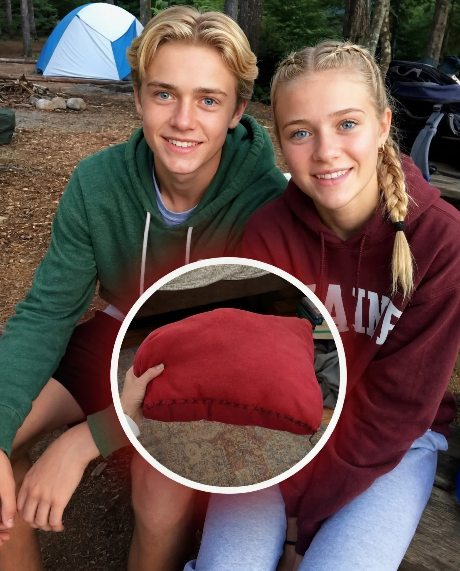 Mi hija desapareció durante un campamento escolar; lo que encontré dentro de una almohada roja escondida debajo de la cama de mi hijo un año después reveló la terrible verdad.  Mis hijos mellizos, Lily y Noah, ambos de 14 años, eran inseparables. Siempre juntos, siempre apoyándose, siempre defendiéndose. El verano pasado, me rogaron que los dejara ir a un campamento escolar. Si hubieran ido por separado, no lo habría permitido. Pero estaban juntos, así que accedí.  Pero una noche, recibí la llamada más aterradora de mi vida. Lily había desaparecido mientras estaba en el bosque recogiendo setas con Noah.  Noah me contó que se agachó para cortar una seta y, cuando se incorporó, Lily ya no estaba.  La búsqueda duró tres meses. Luego llegaron los volantes. Después, el detective dejó de contestar mis llamadas.  Y que Dios me perdone: empecé a sentir rabia hacia mi propio hijo. ¿Cómo podía no cuidarla? No hablaba. Ni a mí, ni a la policía, ni al terapeuta que pagué con todos nuestros ahorros. Él solo susurraba las mismas dos frases: “Se fue. No me dijo nada”.  El novio de Lily, Caleb, venía a menudo. Traía flores del supermercado. Lloraba conmigo en el porche. Me decía que nunca dejaría de amarla. Era la única persona en el pueblo que aún pronunciaba su nombre.  El sábado pasado, Noah se fue a entrenar béisbol. Llevaba meses haciéndolo, desde que Lily desapareció. Pero nunca me invitó a sus partidos. Ni siquiera sabía quién era su entrenador.  Entré en su habitación para guardar la ropa. Fue entonces cuando vi una bolsa de plástico metida debajo de la cama.  Dentro había una almohada roja. Nunca la había visto en mi vida.  Estaba abultada. Pesada. Deforme. La costura de la parte inferior estaba mal cosida con hilo negro grueso.  Me temblaban las manos. Fui a la cocina y cogí unas tijeras.  Corté el hilo.  Algo duro y manchado se deslizó y cayó al suelo de madera.  Cuando lo recogí y lo miré más de cerca, grité. El corazón me latía tan fuerte que no podía respirar.  El secreto que mi hijo había guardado durante todo un año era lo peor que jamás me hubiera imaginado. ⬇️