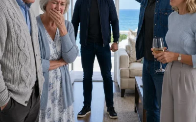 Les compré a mis padres una mansión junto al mar de 425.000 dólares para su 50 aniversario, pero cuando llegué, mi madre estaba llorando y mi padre temblando.