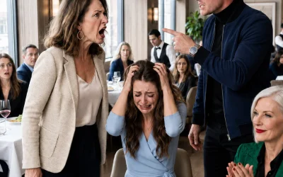 En un restaurante abarrotado, mi yerno agarró a mi hija por el pelo y la humilló delante de todos.