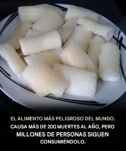 Tóxico si no se prepara correctamente: otra cara de un alimento ampliamente consumido en todo el mundo.