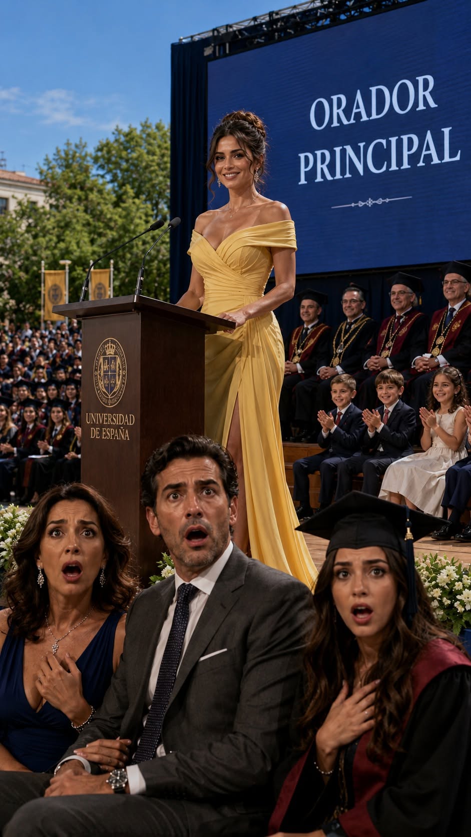 Encerrada en el sótano el día de mi graduación, papá se burló: «Dale tu entrada VIP. No eres más que una don nadie». Me abrí paso entre los cristales rotos y llegué sangrando. En medio de la tormenta, papá siseó: «¡Vete antes de que te vean los inversores!». No sabía que el hombre que me protegía con un paraguas era el decano, que me llamaba doctora. Mi familia abusiva acababa de provocar el colapso catastrófico de su mundo.