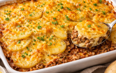 Receta fácil con patatas y carne picada para una cena casera y sabrosa.