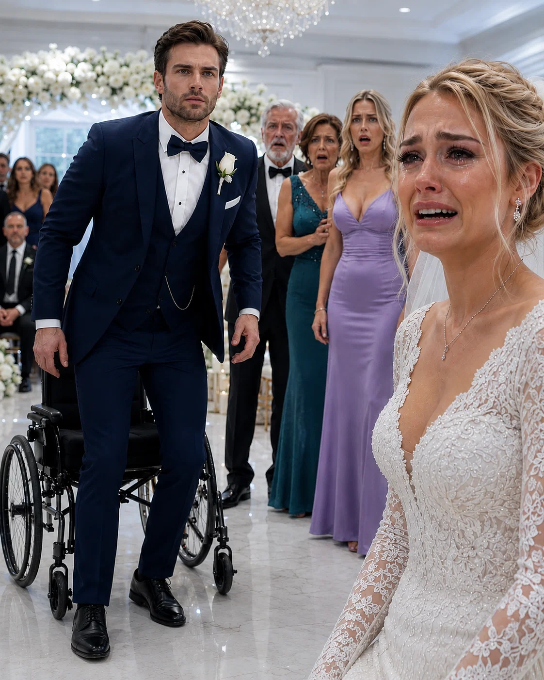 Mis padres y mi hermana menor se rieron a carcajadas en mi boda. “Claro, solo un lisiado se casaría con un fracaso como ella”.