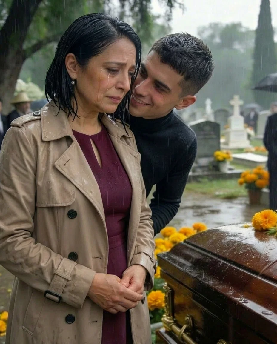 En el funeral de mi esposo, mi hijo me apretó la mano y me susurró: «Ya no formas parte de esta familia».
